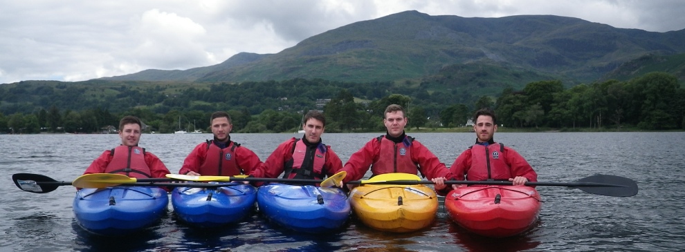 Kayaking is the perfect activity for a group looking for something special in The Lake District.  Whether you're big or small we have comfortable kayaks which will mean that you feel able to kayak on the lake or slow moving river.  Kayaking gives you the chance to get new skills whilst having lots of fun and enjoying the Lake District views.